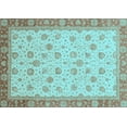 thumbnail image 1 of Ahgly Company Indoor Rectangle Abstract Light Blue Modern Area Rugs, 7' x 9', 1 of 4