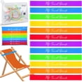 thumbnail image 2 of Paquete de 12 Bandas para Toallas para Sillas de Playa y Piscina con Bolsa de Almacenamiento, 2 of 8