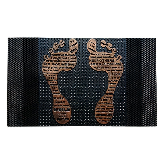 A1HC Rubber Pin Doormat Welcome Door Mats 18"x30" for Outdoor Entrance, Fun Designed Non-Slip Backing Rubber Mat for Indoor Outdoor Use