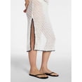 thumbnail image 3 of Time and Tru Women's and Women's Plus Crochet Midi Dress Coverup, Sizes XS - 3X, 3 of 4