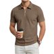 thumbnail image 1 of Mens Casual Manga Corta Botón Abajo Camisas de Color Sólido Suelto Moda Turndown Cuello Blusas Top para Verano Primavera, Par con Pantalones para Hombres Cortos, 1 of 3