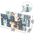 thumbnail image 3 of Animal Foxes Leaves Pencil Pen Cosmetic Holder Cup Makeup Brush Holder Desk Accessories Holder Acrylic Organizer for Office School Home, 3 of 7