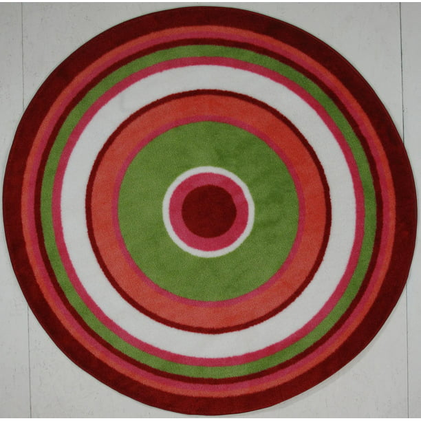 Fun Rugs Time Shape Collection, 3 Round Rug Size