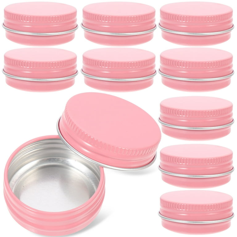 24pcs Aluminum Tin Cans Metal Round Tins Containers Screw Lid