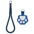 thumbnail image 1 of 1Pcs Correa de teléfono, Correa de muñeca para teléfono de 9.8 pulgadas, Correa de teléfono celular de poliéster antirrobo con tab de pata de gato linda y gancho de 360° para viajar, Azul, 1 of 6