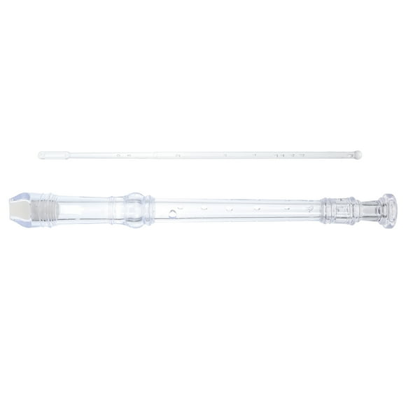 OULII Flute Instrument For School Band Transparent ABS Rehearsal 1 Set