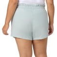thumbnail image 4 of HANG TEN Women's Linen Blend Summer Shorts - Lightweight Casual Elastic Waist Shorts with Pockets - Relaxed Fit (Blue, Small), 4 of 7