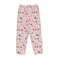 thumbnail image 4 of Balery Hand Drawn Hearts print Women's Pajama Pants,Ultra Lightweight Pjs,Lounge Pant-XX-Large, 4 of 9