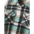thumbnail image 3 of Aunavey Womens Plaid Lapel Button Dwon Shacket Warm Jacket Shirts Coats with Pockets, 3 of 6