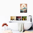 thumbnail image 6 of Abstract Mountain Sun Wall Decor Modern Bathroom Decor for Office Bedroom Kitchen Dining Room 12x16 Inch, 6 of 7