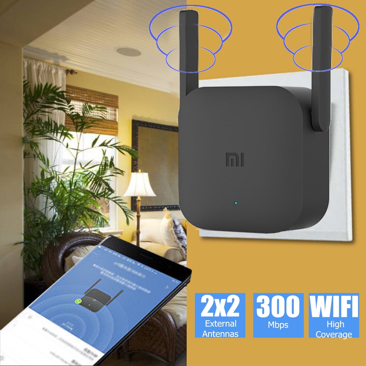Moaere Pro 300Mbs WiFi Range Extender Internet Booster Network Signal