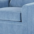 thumbnail image 4 of Pemberly Row Transitional Polyester Fabric Swivel Chair in Blue Slate, 4 of 5