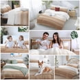 thumbnail image 6 of Brown White Ombre Bedding 3 Piece Duvet Cover Set Full Size, Vintage Farmhouse Abstract Striped Soft Microfiber Comforter Cover with Zipper Closure & Pillowcases, Wrinkle & FadeResistant Quilt Cover, 6 of 9