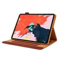thumbnail image 3 of ELEHOLD PU Leather Folio Case For iPad mini Kickstand Shockproof Cover, with Credit Card Holder & Pencil Holder, Auto Sleep&Weke -Brown, 3 of 6