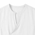 thumbnail image 5 of TaTaai Mens Linen Like Sleeveless Vest Stand Collar Button Up Retro Breathable Quick Dry for Running Cycling Hiking Outdoor Gift, 5 of 6