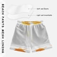 thumbnail image 3 of FORMRS Boys Swim Trunks Quick Dry Mesh Liner Boardshorts Sizes XS-XL, White Autumn Leaves, 3 of 7