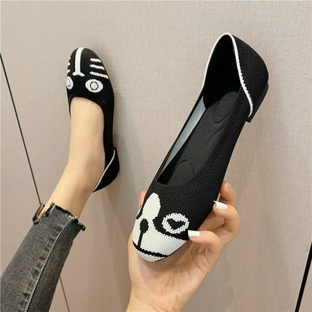 

Women‘s Knitted Round Toe Flat Shoes