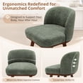 thumbnail image 7 of Carolayne 26" Bar Stool Set of 6 with Upholstered Back, for Home Kitchen, Sage Green, 7 of 7