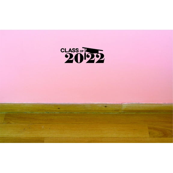 Custom Decals Class Of 2022 Wall Art Size: 20 X 40 Inches Color: Black
