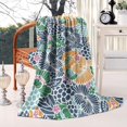 thumbnail image 2 of Pioneer Flower Floral Print Pattern Blanket,Comfortable Soft Lamb Wool Throw Blanket,All Season,Warm Lightweight Blankets for Sofa Bed Couch Living Room Chair,60"x80", 2 of 4