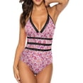 thumbnail image 1 of NICKSUN Maillot de Bain une Pièce pour Femmes Contrôle du Ventre Maillot de Bain Modeste Col en V, 1 of 7