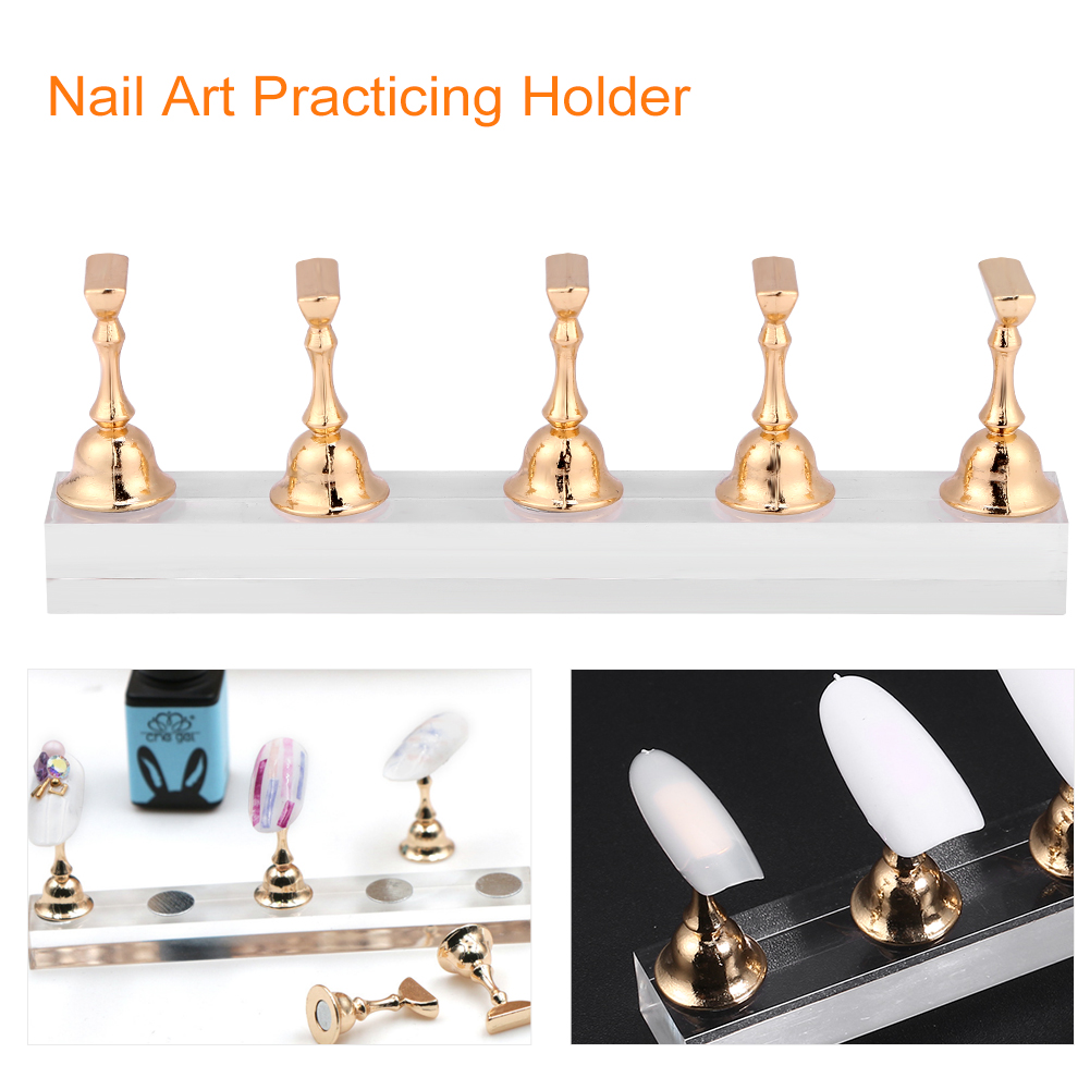 FAGINEY Nail Showing Shelf,False Nail Display Stand Holder Set