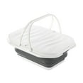 thumbnail image 3 of Cesta De Picnic Plegable Con Tapa Y Asas Para El Hogar, Cocina, Barbacoa, Color Gris, 3 of 8