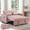 Pink, variant on Avobird 3-in-1 Velvet Convertible Sleeper Sofa, Pull Out Couch Bed with Adjustable Backrest & Storage, Pink