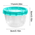 thumbnail image 2 of XYRSRUW Refrigerator Storage Containers, Food Preservation Containers with Lids, Small Lunch Boxes for Soup and Snacks, Stackable Food Packaging Boxes for Kitchen Organization(Blue), 2 of 5