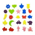 thumbnail image 4 of Esponjas de pintura 24x, esponja artesanal de pintura para niños, formas de pintura de esponja coloridas lavables herramientas de dibujo, 4 of 8