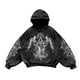 thumbnail image 3 of MHFRRA Sudadera con Capucha para Hombre, Unisex, Informal, con Estampado Elegante, Cómoda y Urbana Negro, 3 of 3