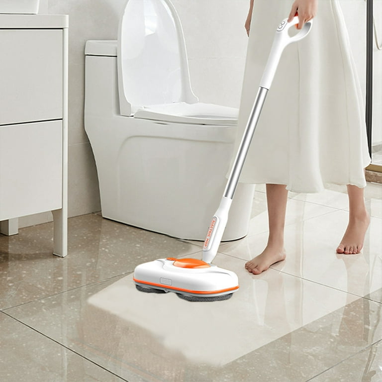 Cordless Electric Mop, Electric Spin Mop with LED Headlight and