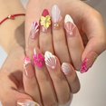 thumbnail image 3 of Uñas postizas MAGLFELL Luxury Medium Almond 3D ABS para mujer, 3 of 9