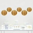 thumbnail image 4 of Koyal Wholesale Hanging Burlap Lanterns Decorations, Real Burlap Fabric, 8-inch and 10-inch, 2-Pack, 4 of 5