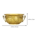 thumbnail image 2 of EeaseCA 1PC Creative Adornment Party Gift Temple Offering Golden Sacrificial Bowl, 2 of 7