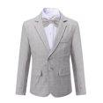 thumbnail image 2 of Sliktaa Boys Suits Toddler Tuxedo Set Ring Bearer Outfit Dress Clothes, 2 of 5