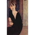 thumbnail image 2 of Modigliani, Amedeo 21x32 White Modern Wood Framed Museum Art Print Titled - Portrait of Madame Reynouard, 2 of 4