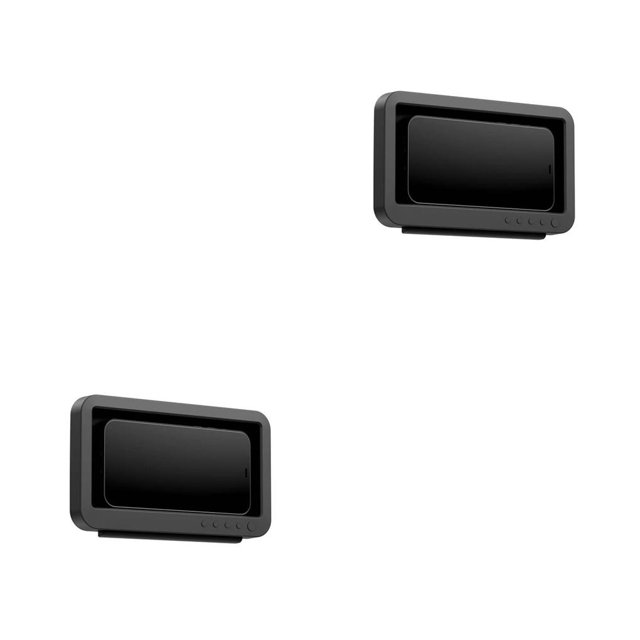 sweethay Caja de teléfono montada en la pared para baño, soporte impermeable para teléfono, estante de pantalla táctil, caja de almacenamiento, No.03 2piezas