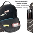 thumbnail image 5 of Lsque Funny Chicken Pattern Backpack – School Travel Canvas Daypack with Ergonomic Padded Straps, Multiple Compartments & Leather Handle, 5 of 5