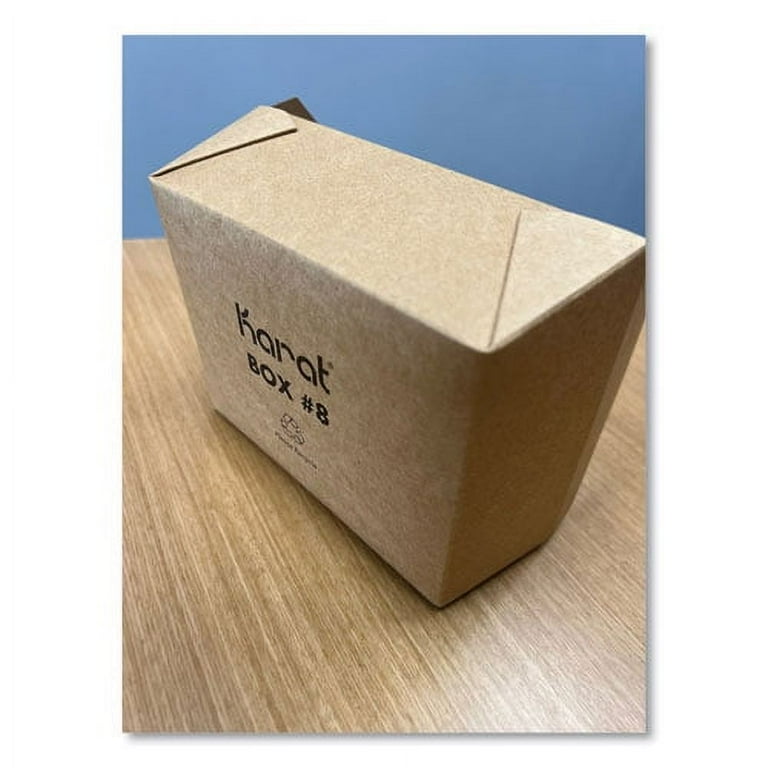 Reclosable Kraft Take-Out Box, 48 oz, Paper, 300/Carton Reclosable Kraft Take-Out Box, 48 oz, Paper, 300/Carton