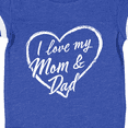 thumbnail image 4 of Inktastic I Love My Mom and Dad in White Chalk Heart Boys or Girls Baby Bodysuit, 4 of 5