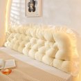 thumbnail image 3 of BKER Soft Comfortable Reading Pillow For Bed And Couch Support Backrest Cushion With Rectangular Shape Ideal For Dorm Room And Living Room 90x50cm, 3 of 3