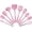 Pink, variant on 10 Pack Kitchen Utensils Set for Cooking, Leonyo Silicone Cooking Utensils Set, 446°F Heat Resistant Silicone Kitchen Tool with Turner Spatula, Serving Spoon, Whisk for Nonstick Cookware - White