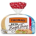 thumbnail image 6 of Thomas' Keto Plain Bagel Thins, 8 count, Bagels, 13 oz Bag, 6 of 7