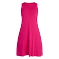 thumbnail image 4 of Time and Tru Women’s Sleeveless Knit Swing Dress, Sizes XS-XXXL, 4 of 5