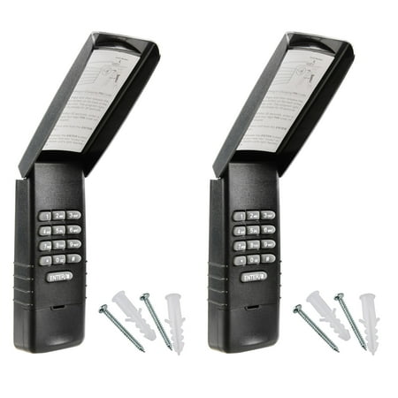 

KeylessOption Replacement for LiftMaster 877LM 891LM 893LM Garage Keypad Black 2 pack