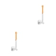 thumbnail image 1 of Inteprter Colgador montado en la pared cocina baño retráctil soporte de almacenamiento de ropa baño de plástico estante colgante naranja Naranja amarillo 2Conjunto, 1 of 6