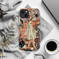thumbnail image 5 of Retro Ghost Girl Halloween Phone Case, Trick or Treat Spooky Collage Cover with Jack-O’-Lantern, Skeleton & Bats, Vintage October Aesthetic for iPhone 16 15 14 13 12 11 Pro Max Mini, 5 of 6