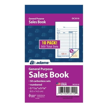 General Purpose Sales Book, Carbonless