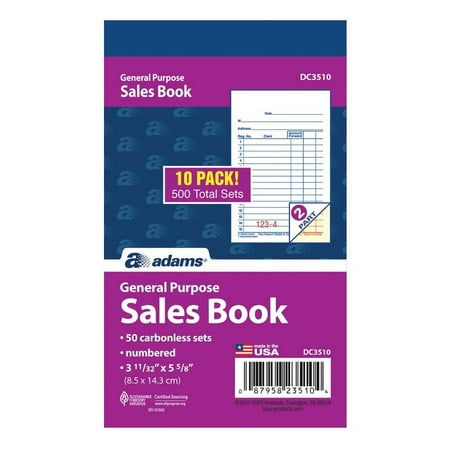 General Purpose Sales Book, Carbonless